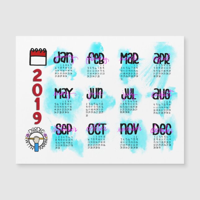 Magnetisk kalender 2019 (Framsida)