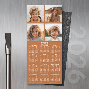 Magnetisk kalender med Photo Collage - Terra Cotta