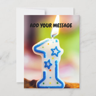 🎂 Magnetisk minnessak för 1-årsdag, kan anpassas Inbjudningskort