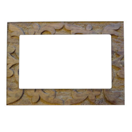 Magnetisk ram etsad Teak
