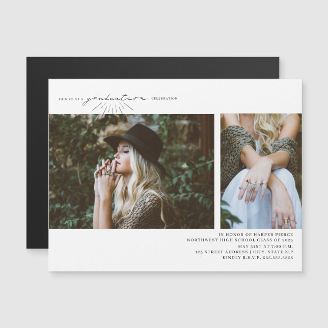 Magnetisk Studentfest för fotokonst (Fram/baksida)