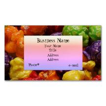 Magnetisk visitkort för Candied Popcorn