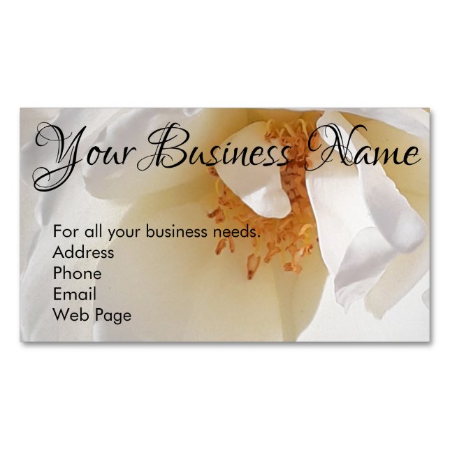 Magnetiska Affärskort - Självmarknadsföring Visitkort (Framsida)