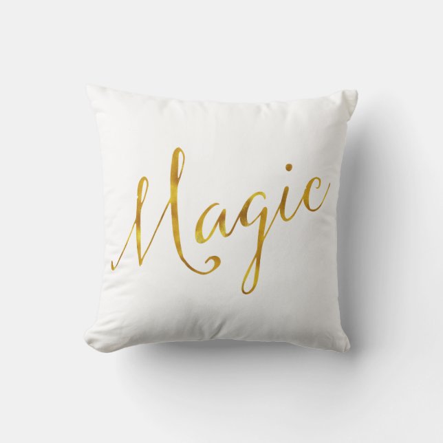 Magnetiska offerter Faux Gold Foil Citotes Humor S Kudde (Framsida)