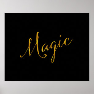 Magnetiska offerter Faux Gold Foil Citotes Humor S Poster