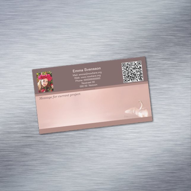 Magnetiska visitkort — Connect, Swan (In Situ)