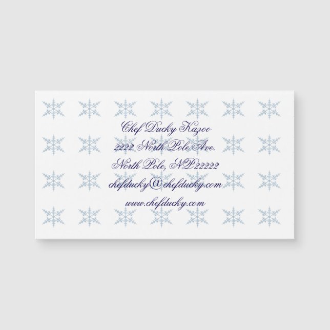 magnetiskt affärskort (Framsida)