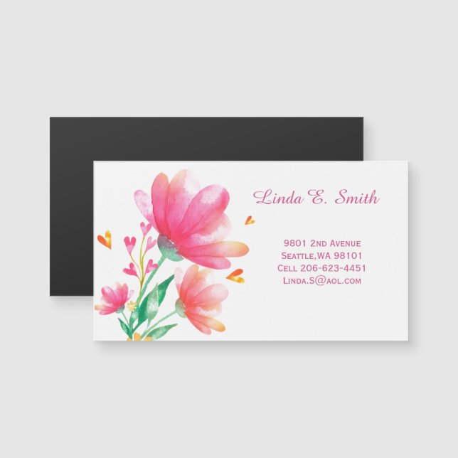 Magnetiskt Affärskort (Fram/baksida)