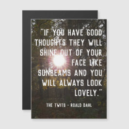 Magnetiskt Anpassade Upliiting Quote - Roald Dahl