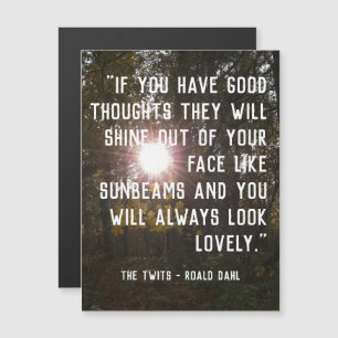 Magnetiskt Anpassade Upliiting Quote - Roald Dahl