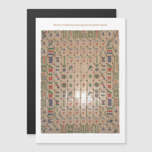 Magnetiskt BMJA regler - Symboliskt kvadrat Magnetisk Inbjudningskort