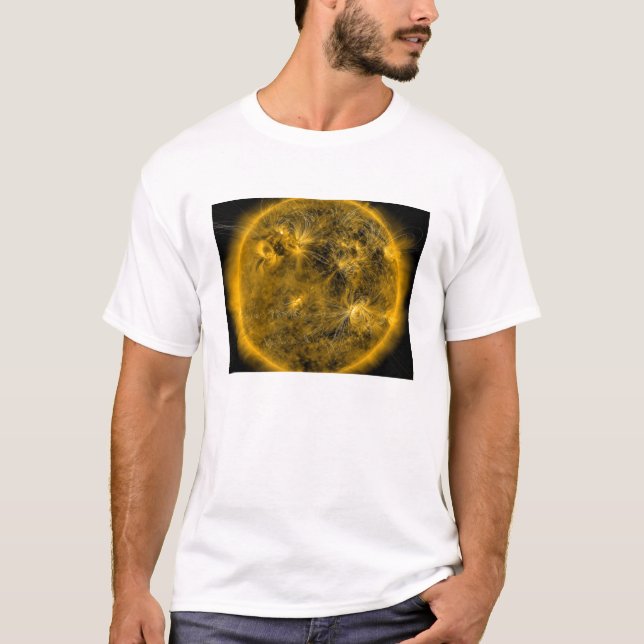 Magnetiskt fält linjer vid Sol T Shirt (Framsida)