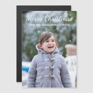 Magnetiskt fotokort för god jul Helgdag
