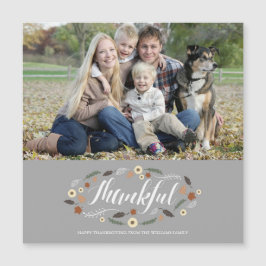 Magnetiskt fotokort med tunn Thanksgiving