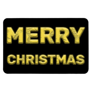 Magnetiskt God jul i Guld Magnet