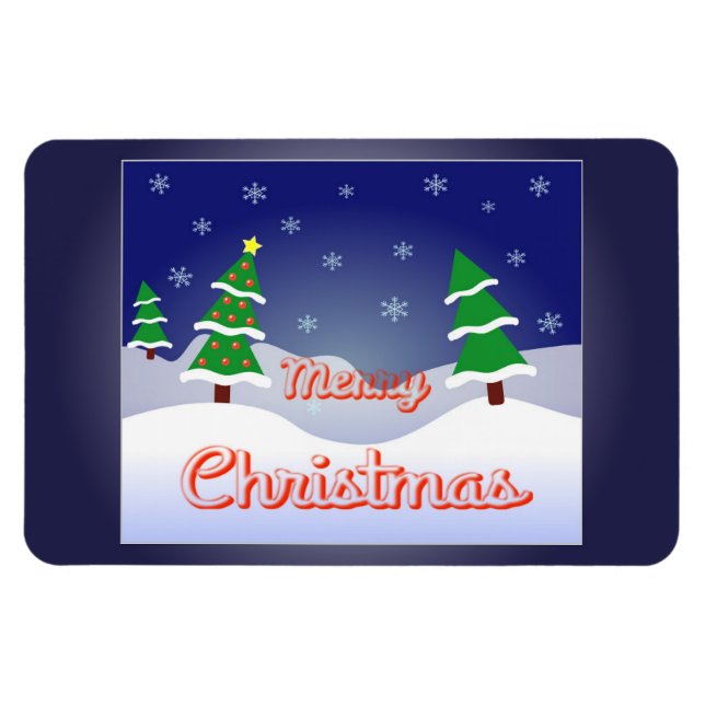 Magnetiskt God jul och Gott nytt år! Magnet (Horisontell)