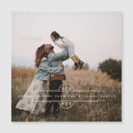 Magnetiskt Helgdag-kort för modern Julgran-bandero