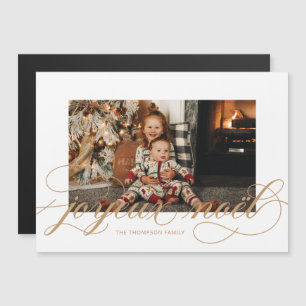 Magnetiskt Joyeux Noel Elegant Julfotoport