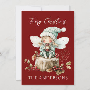 Magnetiskt julkort för Fairy God jul