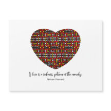 Magnetiskt kort för afrikanskt ordspråk