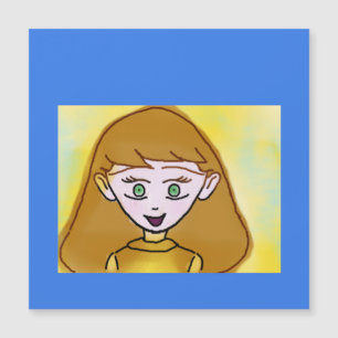 Magnetiskt kort för Bingo Anime på blå