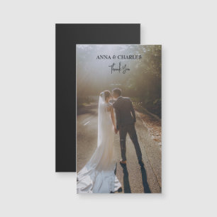 Magnetiskt kort för Bride Groom Bröllop-Tack