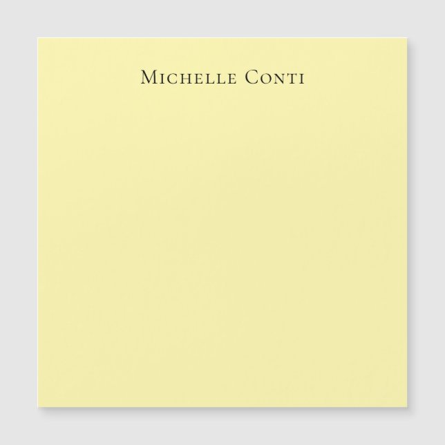 Magnetiskt kort för Cream Färg, minimalistiskt, va (Framsida)