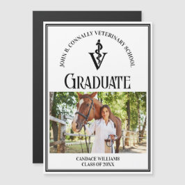 Magnetiskt kort för foto till Studenten i veterinä