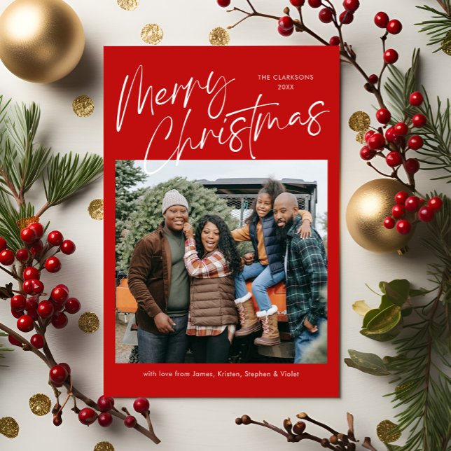 Magnetiskt kort för god jul-calligrafi (Skapare uppladdad)