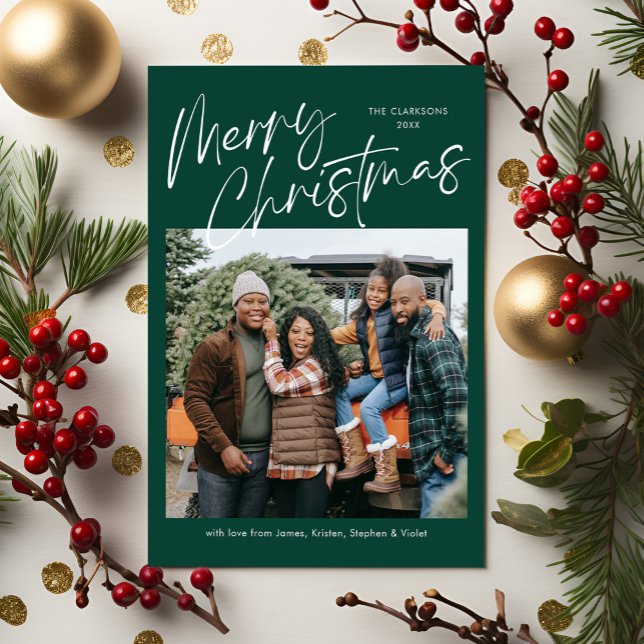 Magnetiskt kort för god jul-calligrafi (Skapare uppladdad)