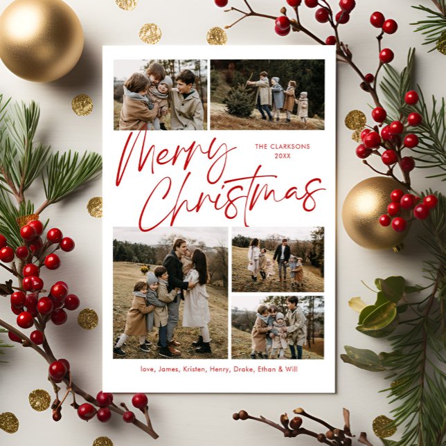 Magnetiskt kort för god jul-calligrafi (Skapare uppladdad)