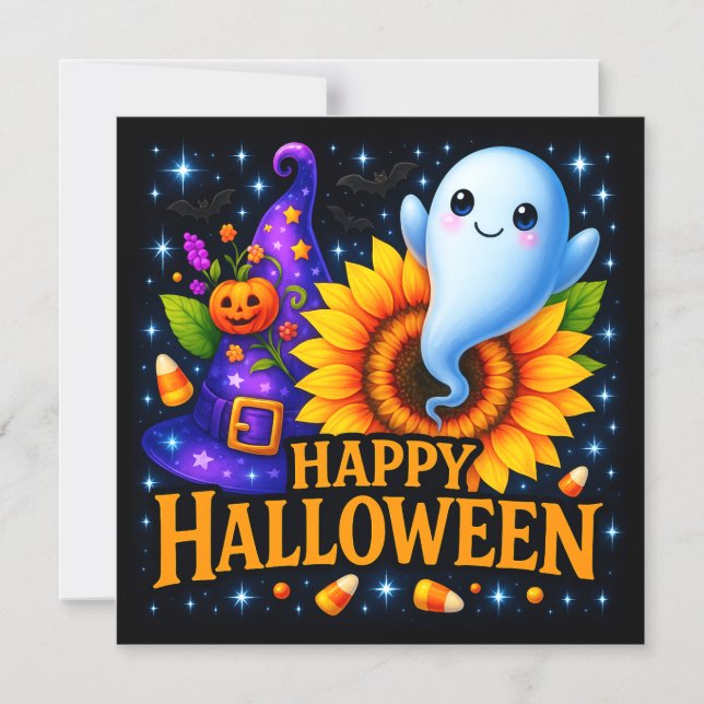 Magnetiskt kort för happy halloween (Framsida)