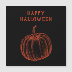 Magnetiskt kort för happy halloween Pumpkin
