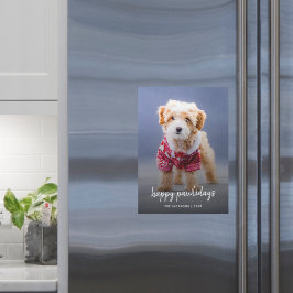 Magnetiskt kort för hund Puppy Lycklig Pawlidays