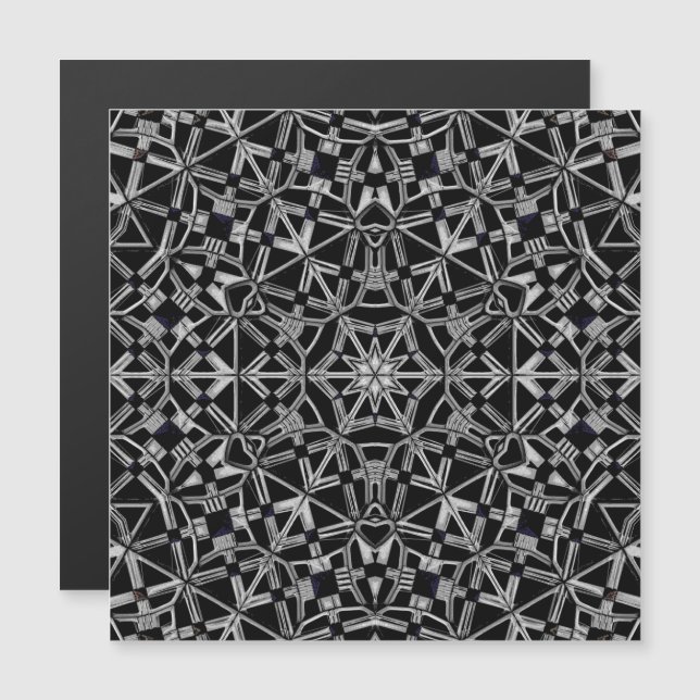 Magnetiskt kort för industriellt mandala (Fram/baksida)