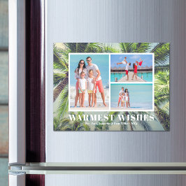 Magnetiskt kort för julfoto i Handflatan