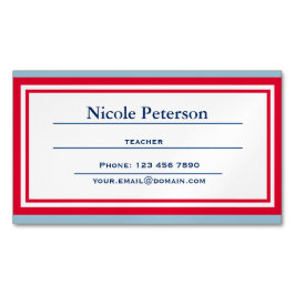 Magnetiskt kort för Retro lärare