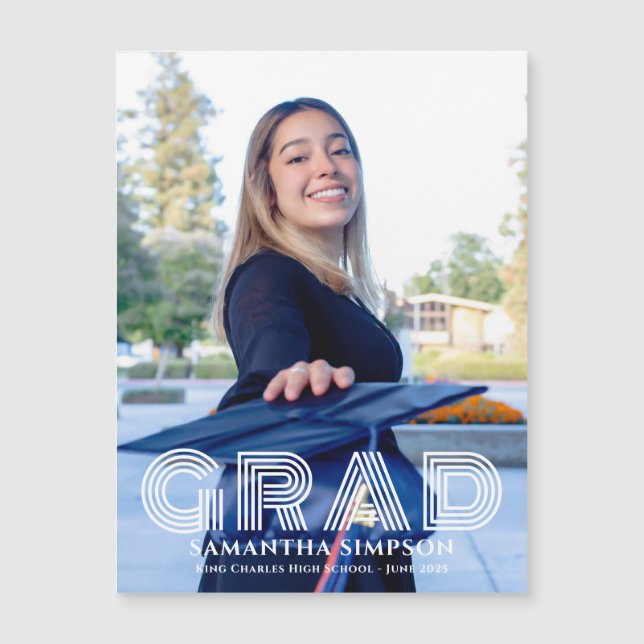 Magnetiskt kort för Trendig Studenten-meddelande (Framsida)