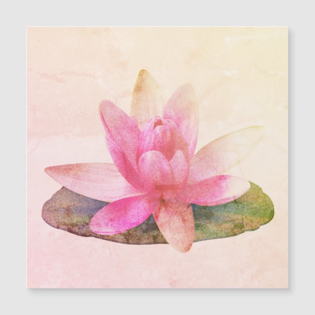 MAGNETISKT KORT: ROSA LOTUS (Framsida)