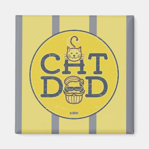 Magnetiskt meddelande "Kat Pappa" Magnet