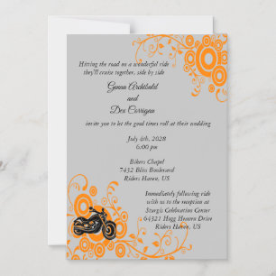 Magnetiskt motorcykelinbjudan eller spara datum magnetisk inbjudningskort