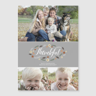 Magnetiskt tänkbart, fotokort för Thanksgiving