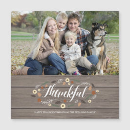 Magnetiskt Thanksgiving-fotokort