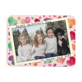Magnetiskt Valentindagars morföräldrar Fotokort Magnet