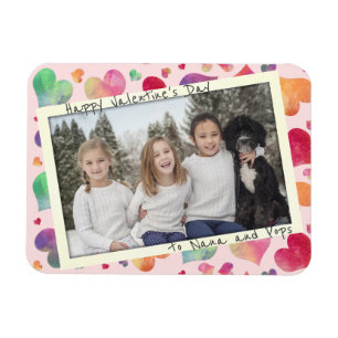 Magnetiskt Valentindagars morföräldrar Fotokort Magnet