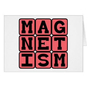 Magnetism, den inre kraften hälsningskort