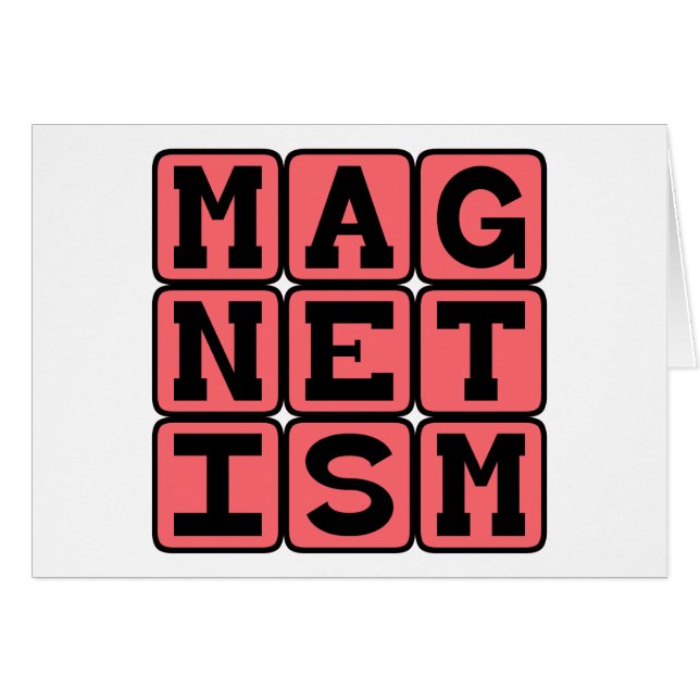 Magnetism, den inre kraften hälsningskort (Framsidan Horizontal)