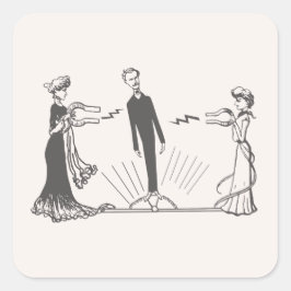 Magnetism hos djur - fyrkantigt klistermärke