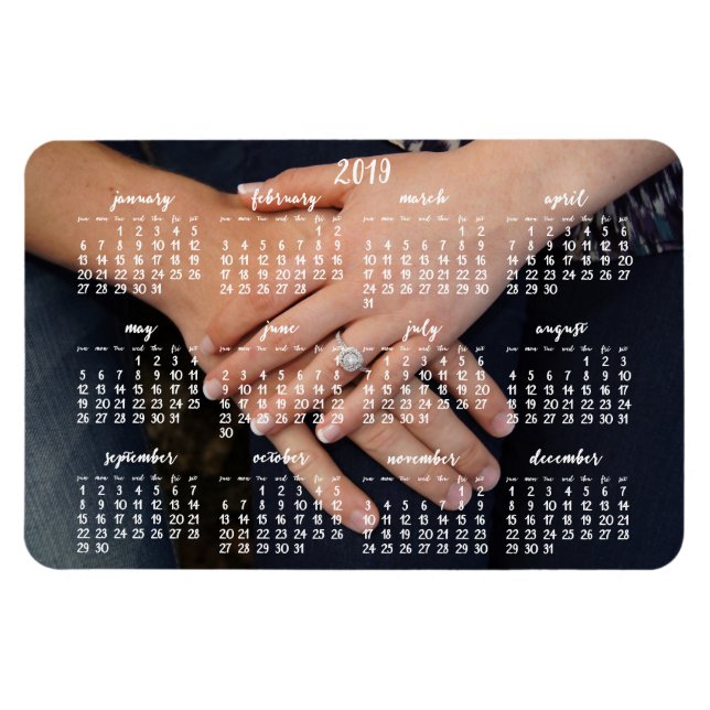 Magnetkalender 2019 - foto 4 x 6 magnet (Horisontell)