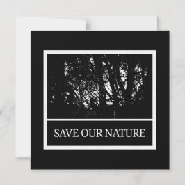 Magnetkarte mit Umschlag - Save Our Nature Magnetisk Inbjudningskort